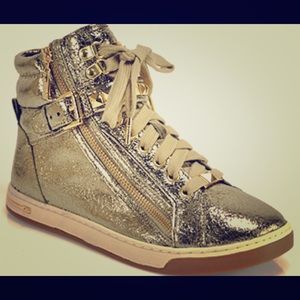 Michale Kors Gold Sneakers